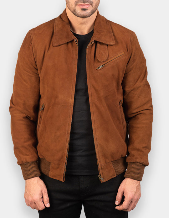 Biker Style Suede Jacket for Men